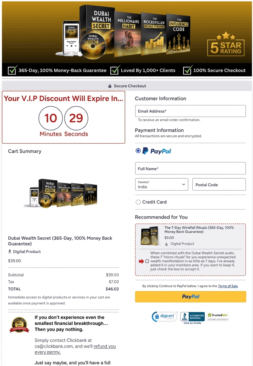 dubai wealth secret order and digital access screen